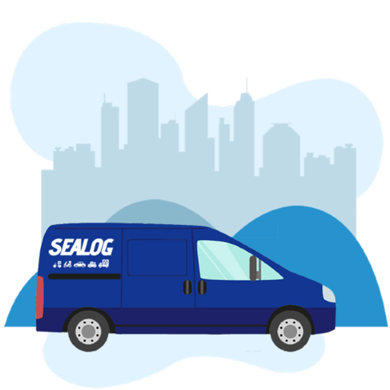 Driver Delivering Package to The Destination Address
